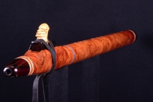 Amboyna Burl Native American Flute, Minor, Low C-4, #H39K